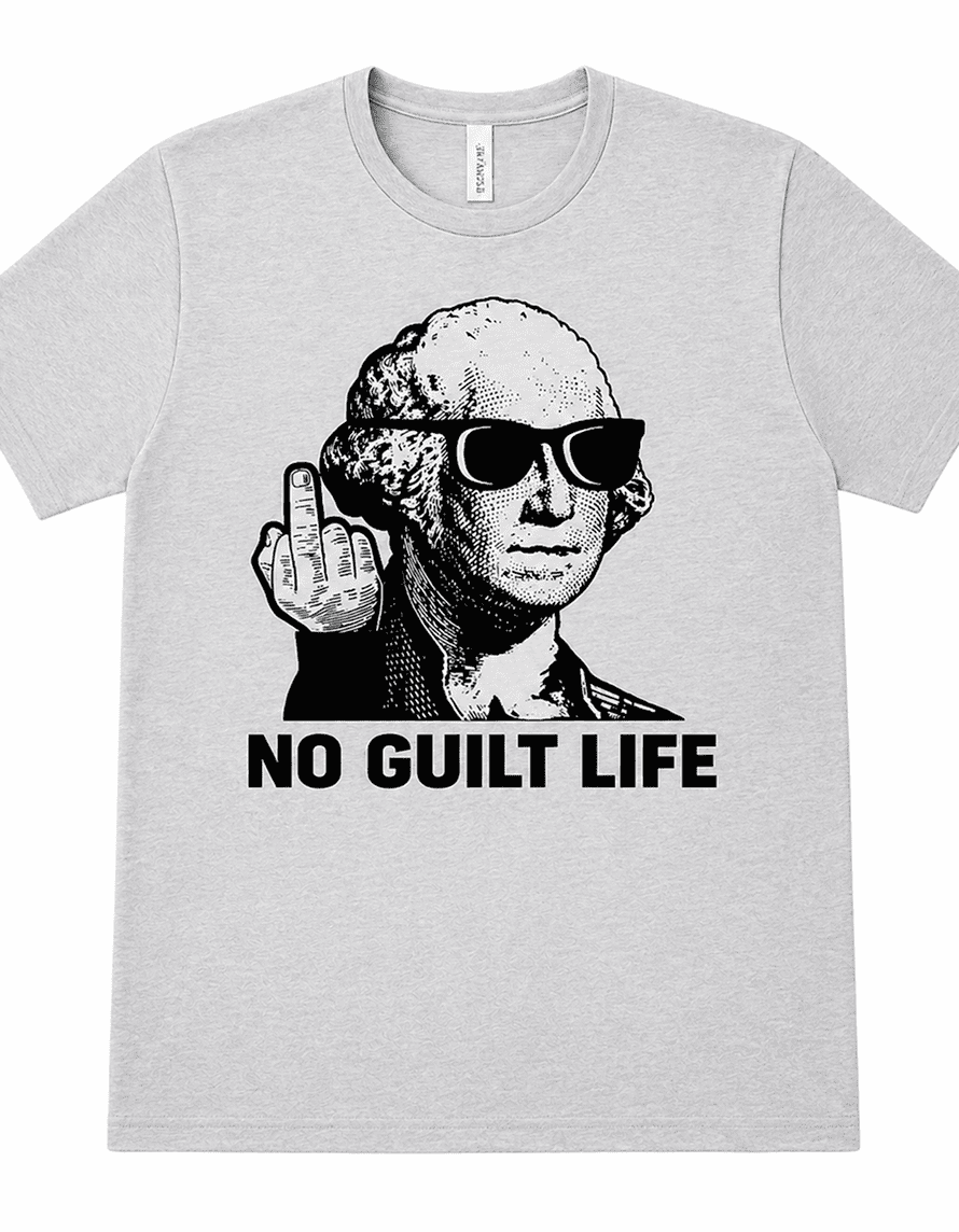 Historic portrait wearing sunglasses flipping middle finger